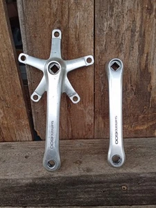 Vintage 170mm Shimano 600 Tricolor Cranks-FC-6207- Road Bike-130bcd - Picture 1 of 8
