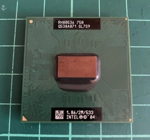 Intel Pentium M 750 1.86GHz Socket 478 Laptop CPU RH80536 Processor SL7S9 - Picture 1 of 2