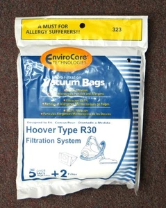 5 Hoover Type R30 Vacuum Bags + 2 Filters for 40101002 S1361 - Picture 1 of 1