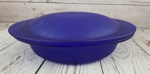 Cazuela ovalada para horno Anchor Hocking cobalto satinado 14" con tapa abovedada WOW-Rara - Imagen 1 de 12
