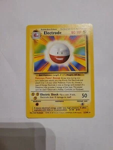 Pokemon TCG Karte 1999 Unlimited Base Set Electrode 21/102 - Bild 1 von 2