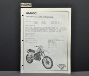 Vintage 1980 Maico MC250 MC400 MC440 M1 Motorcycle Spare Parts Book Manual - Picture 1 of 7