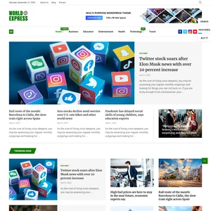 World Express News Websites Design for Sale with Free VPS Web Hosting - Picture 1 of 6