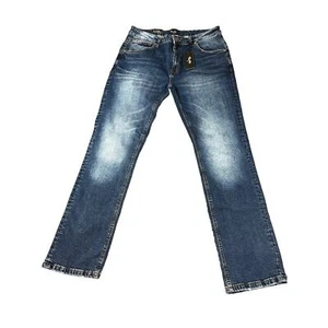 Primitive Skateboarding Men's Jeans Straight Blue Size 36x32 NWT - Picture 1 of 10