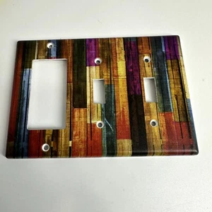 Painted Antique Wood 4.5  x 6.38 Lightswitch Cover - Picture 1 of 6