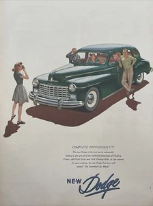 1946 vintage blue Dodge truck. print ad. Complete Dependability. - Picture 1 of 1
