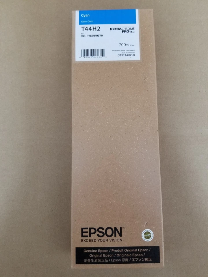 Tinta cian Epson PRO12 ORIGINAL 700 ml para P7570 y P9570 (T44H2) Foto 1 de 1
