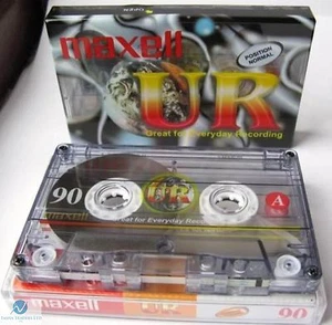 1 Maxell UR90 Blank Audio Cassette Tape BRAND NEW FREE UK DELIVERY Genuine HQ - Picture 1 of 4