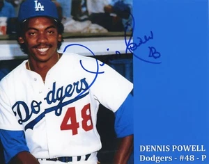 ~~ DENNIS POWELL Authentic Hand-Signed "Los Angeles DODGERS" 8x10 Photo ~~ - Picture 1 of 1