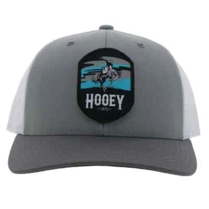 Sombrero de camionero HOOEY CHEYENNE gris blanco malla Snapback 2244T-GYWH - Imagen 1 de 5