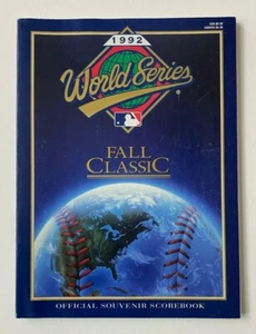 Serie Mundial 1992 Programa Oficial Azulejos vs Atlanta Braves - Imagen 1 de 2