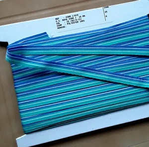 MERCERIE sangle galon  sangle bleu  vert 1mx1,5cm@rubbon  - Picture 1 of 2