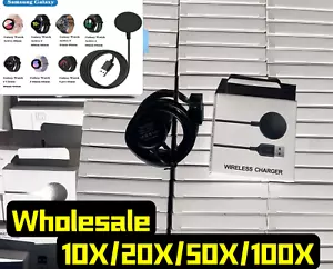 LOT 10/100 Wireless Magnetic Charger For Samsung Galaxy Watch 5/5 Pro/4/3/Active - Picture 1 of 5