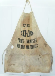 Vintage Well Used Building Materials - Paints CO-OP Work Apron - Picture 1 of 9