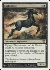 1x Nightmare - LP - 9th Edition - SPARROW MAGIC - mtg -
