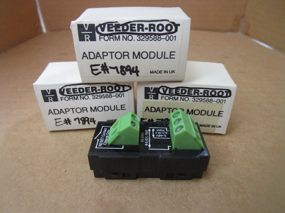 LOT OF 3 NEW VEEDER-ROOT ADAPTOR MODULE 329588-001 329588001 48-240V - Image 1 of 1