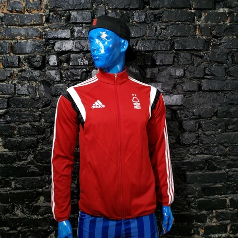 Nottingham Forest Training Jacket With Zipped Adidas F77194 Polyester Mens SZ S Cover