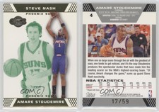 2007-08 Topps Co-Signers Gold Green /59 Amare Stoudemire Steve Nash #4.1 HOF