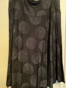 Jersey-Damenrock schwarz mit grauem Muster Gr. XL - Bild 1 von 2