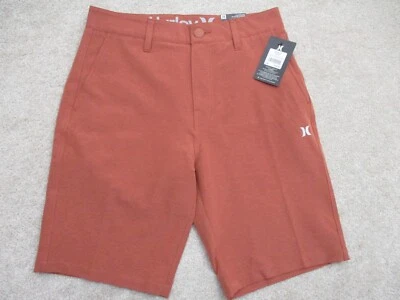 Мужские шорты Hurley размер 28 10 дюймов 4 направления эластичные с потертостями красные оранжевые - Изображение 1 из 4