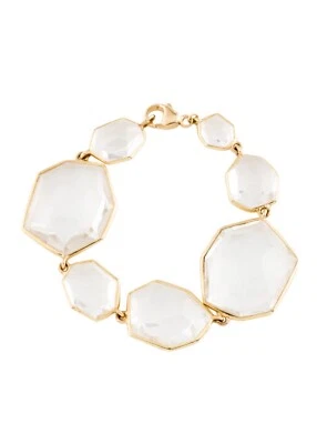 IPPOLITA 18K 750 YELLOW GOLD QUARTZ LINK ROCK CANDY COLLECTION BRACELET — 第 1/4 张图片