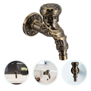  Basin Faucet Bathroom Bathtub Faucets Wall Mounted Taps Water Brass Vintage
