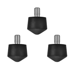 3/8" Rubber Spike Foot for Tripod Monopod on Smooth Uneven Surface 30x40mm 3PCS - Picture 1 of 7