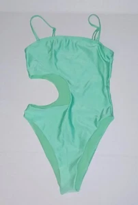 h&m One Piece Green Cutout Swimsuit S SMALL - Picture 1 of 3