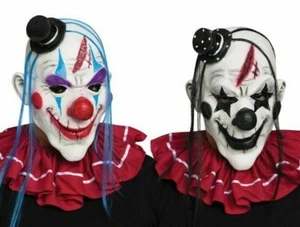 Fun World Horror Clown Creepy Circus Psycho Killer Mask Costume 93250C - Picture 1 of 4