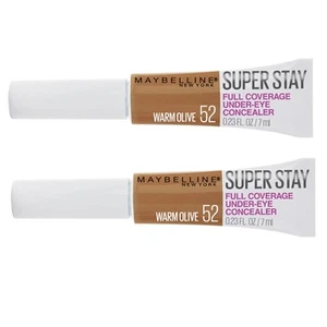 Pack of 2 Maybelline Super Stay Full Coverage Under-Eye Concealer, Warm Olive 52 - Picture 1 of 5