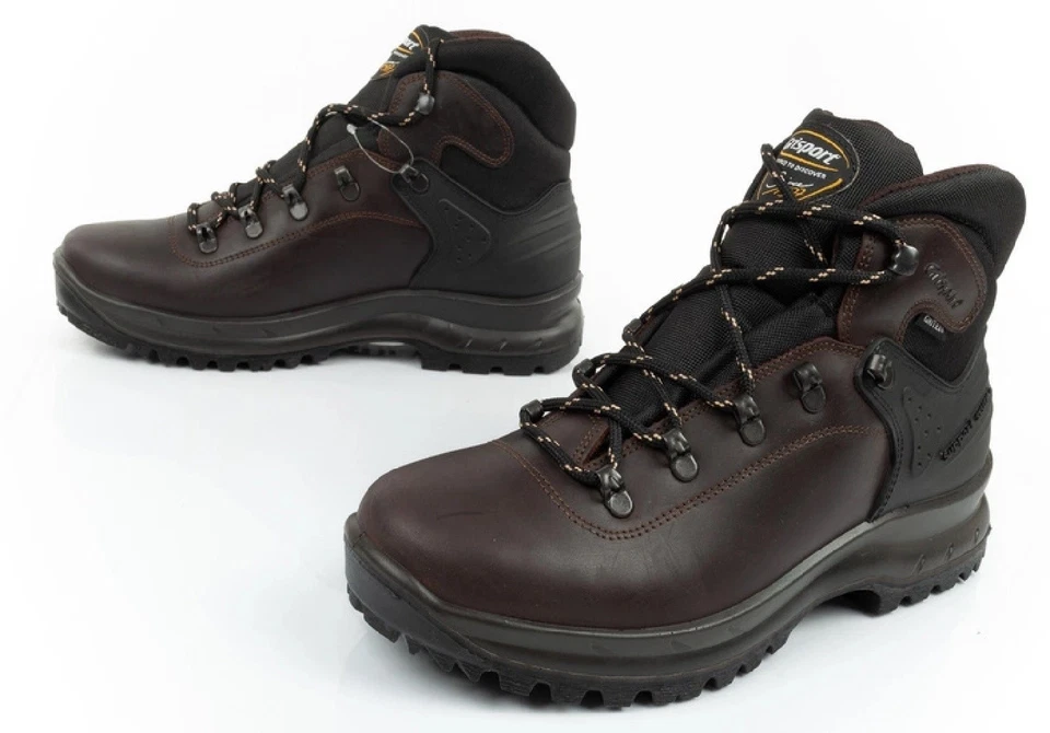 Grisport Pecos 13229P8G Scarponi Trekking Pelle Marrone Gritex Impermeabili Uomo - Immagine 1 di 4