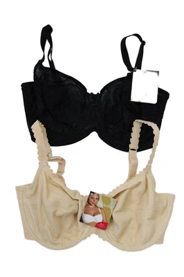 Conjunto de sujetador Balconette con aros y correa ajustable Panache para mujer multicolor talla 32F Foto 1 de 4