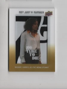NAOMIE HARRIS GOLD NOT JUST A NUMBER PATCH JAMES BOND NO TIME TO DIE 2025 UD - Picture 1 of 2