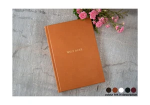 LEATHERKIND Personalised Chianti Italian Full-Grain Leather A4 Journal Tan - Bild 1 von 9