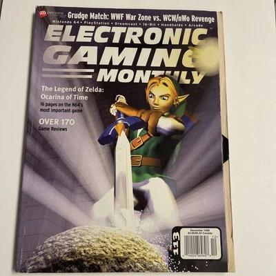 Electronic Gaming Monthly EGM # 113 December 1998 Zelda w/POSTER OOT MAGAZINE - Image 1 of 4