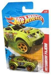 Hot Wheels Thrill Racers Swamp Rally '12 4/5 Green Mitsubishi Pajero Toy Car 18 - Picture 1 of 1