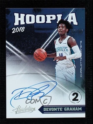 2018-19 Panini Absolute Memorabilia Level 2 /25 Devonte' Graham Rookie Auto RC - Image 1 of 2