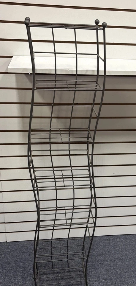 Wavey, torre, almacenamiento de CD de acero para 250 CD de 52,5 pulgadas de alto 6 estantes Foto 1 de 4