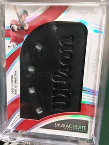 2022 Panini Immaculate Seth Beer AZ Diamondbacks Wilson Logo Fielding Glove #1/1 - Bild 1 von 6