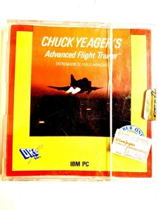 Chuck Yeager Advanced Flight Trainer IBM PC PAL/SPA EA Diskette - Imagen 1 de 4