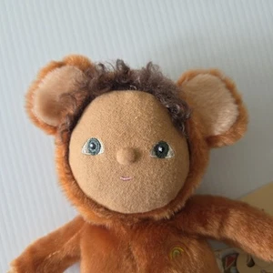 Olli Ella DINKY DINKUMS 22cm Bobby Bear BROWN Cloth Baby Doll Limited Edition - Picture 1 of 7