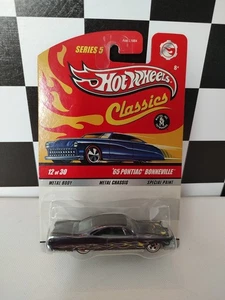 2009 Hot Wheels Classics 65 PONTIAC BONNEVILLE Series 5 CHASE Real Riders Purple - Picture 1 of 4