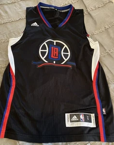 LOS ANGELES CLIPPERS Basketball ADIDAS Swingman Blank SMALL Black NBA Jersey - Picture 1 of 4