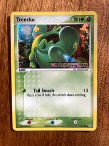 Treecko 70/106 Emerald Reverse Holo - Picture 1 of 2