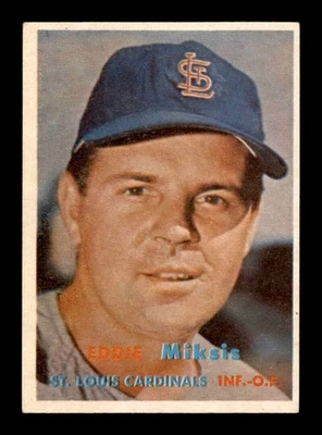 1957 Topps #350 Eddie Miksis   EXMT/EXMT+ X3124601 - Image 1 of 2