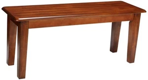 Berringer 17.5 Inch Rustic Traditional Dining Bench, Brown - Picture 1 of 5