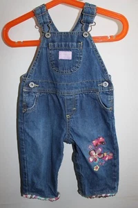 Oshkosh B'gosh canvas overall toddler girls size 9 Month - Picture 1 of 5