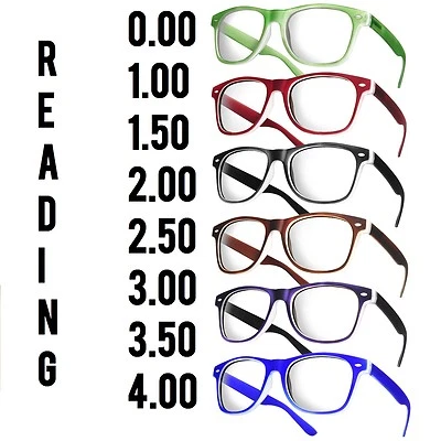 Reading Glasses +1.5 +2.5 Unisex 20 Models Trendy Designer Spring Men Women