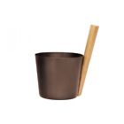Rento Sauna bucket aluminium brown/black