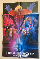 NEW UNIVERSE Promotional Poster (1986 Marvel Comics) -- 22 x 34 -- Sienkiewicz